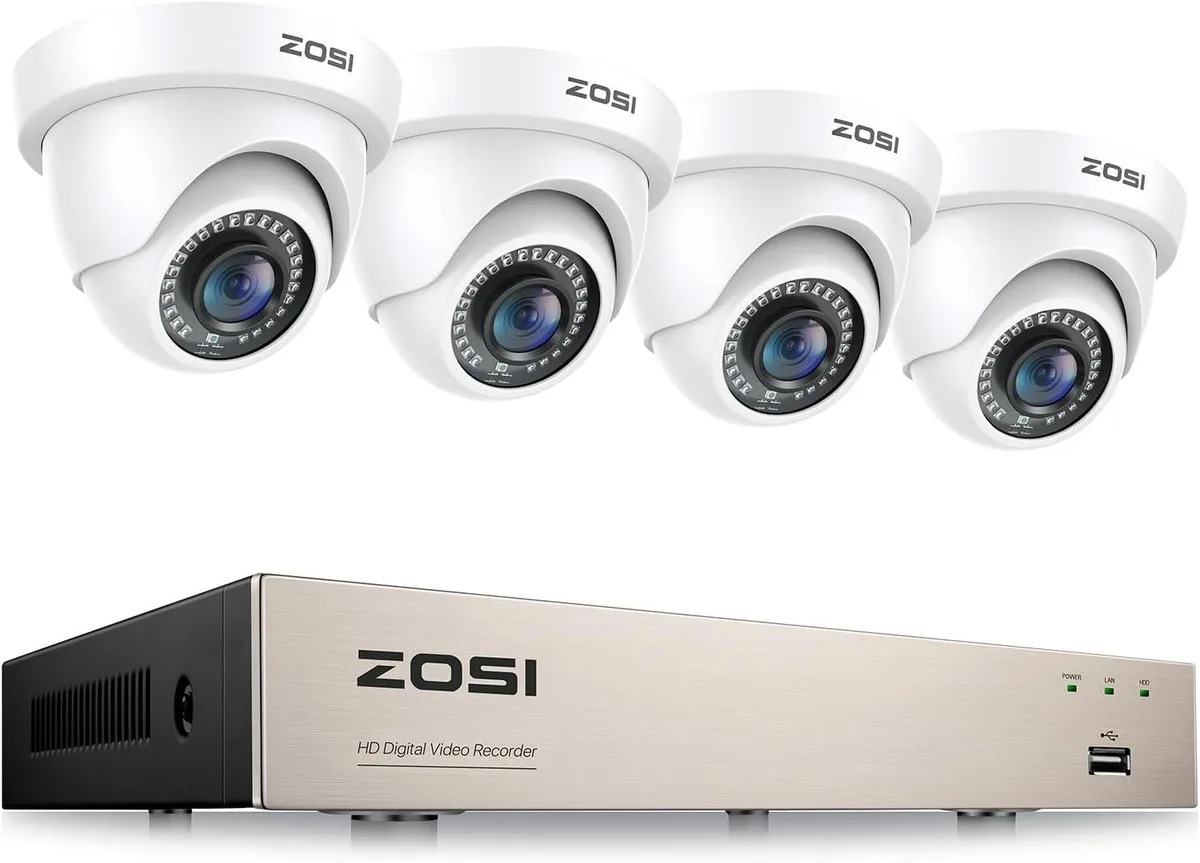BFKK BFKK 3K Lite 8CH H.265+ Home Safety System 4×1080P Dome Cameras No HDD — product photo