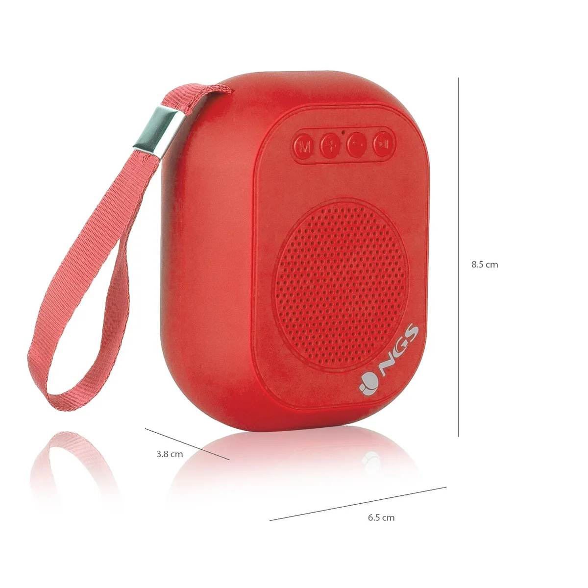 NGS NGS Roller Dice Red 3W Bluetooth speaker 600mAh — product photo