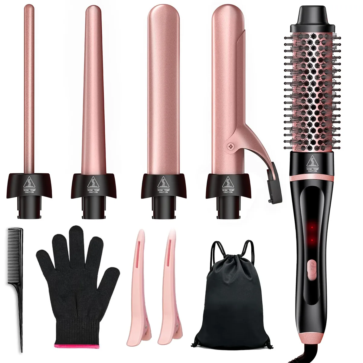  MN-C14A 5 in 1 Curling Iron Set Rose Gold — product photo
