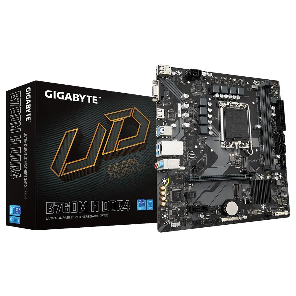 GIGABYTE GIGABYTE B760M H DDR4 LGA 1700 Intel motherboard — product photo