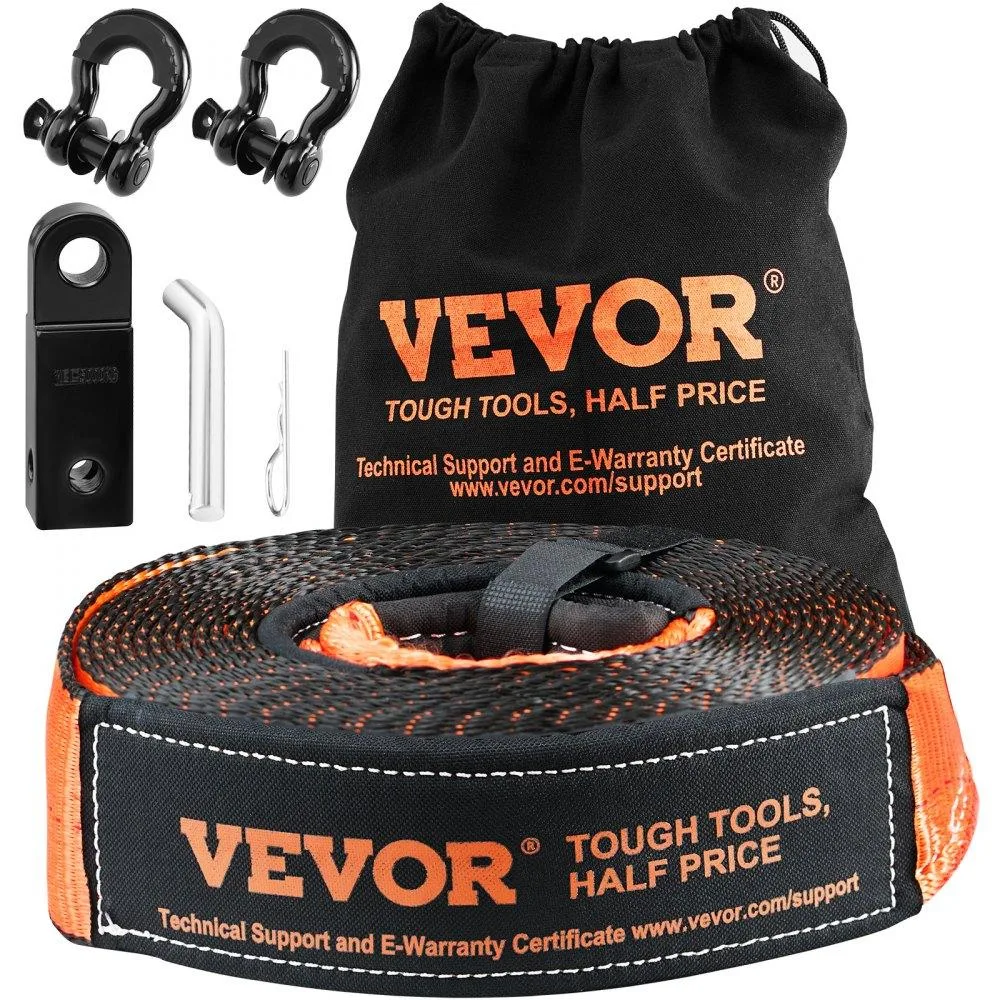 VEVOR VEVOR Off-Road Recovery Kit 3" x 30' 30,000 lbs Tow Strap 44,092 lbs Shackles — product photo