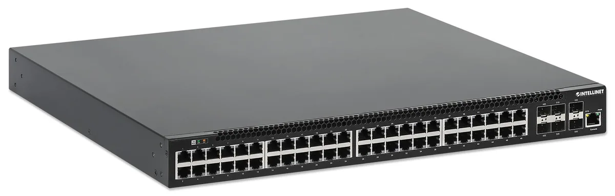 Intellinet Network Solutions Intellinet Network Solutions IPS-54GM06-10G-850W 54-Port L3 Managed PoE+ Switch — product photo
