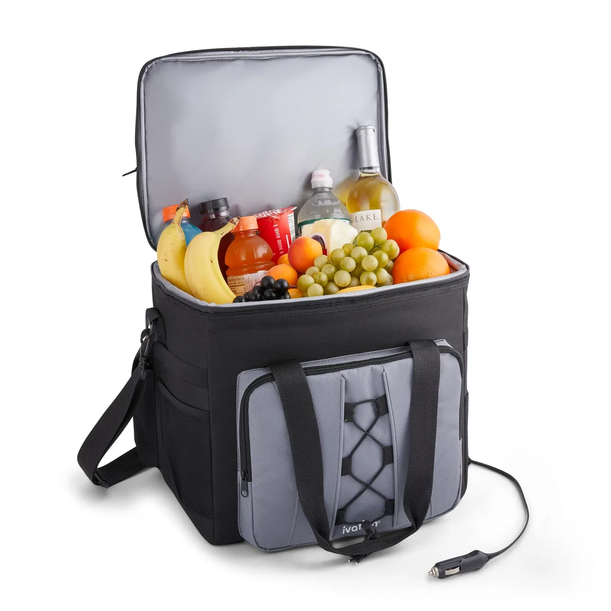 Ivation Ivation 18L Grey Portable Electric Cooler Bag — product photo