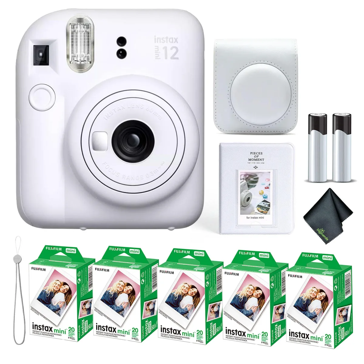 FUJIFILM FUJIFILM INSTAX MINI 12 Instant Film Camera Clay White — product photo