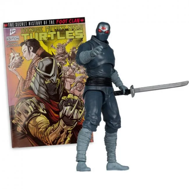 McFarlane Toys McFarlane Toys 11338 TMNT Page Punchers Foot Soldier 5in action figure with comic — product photo