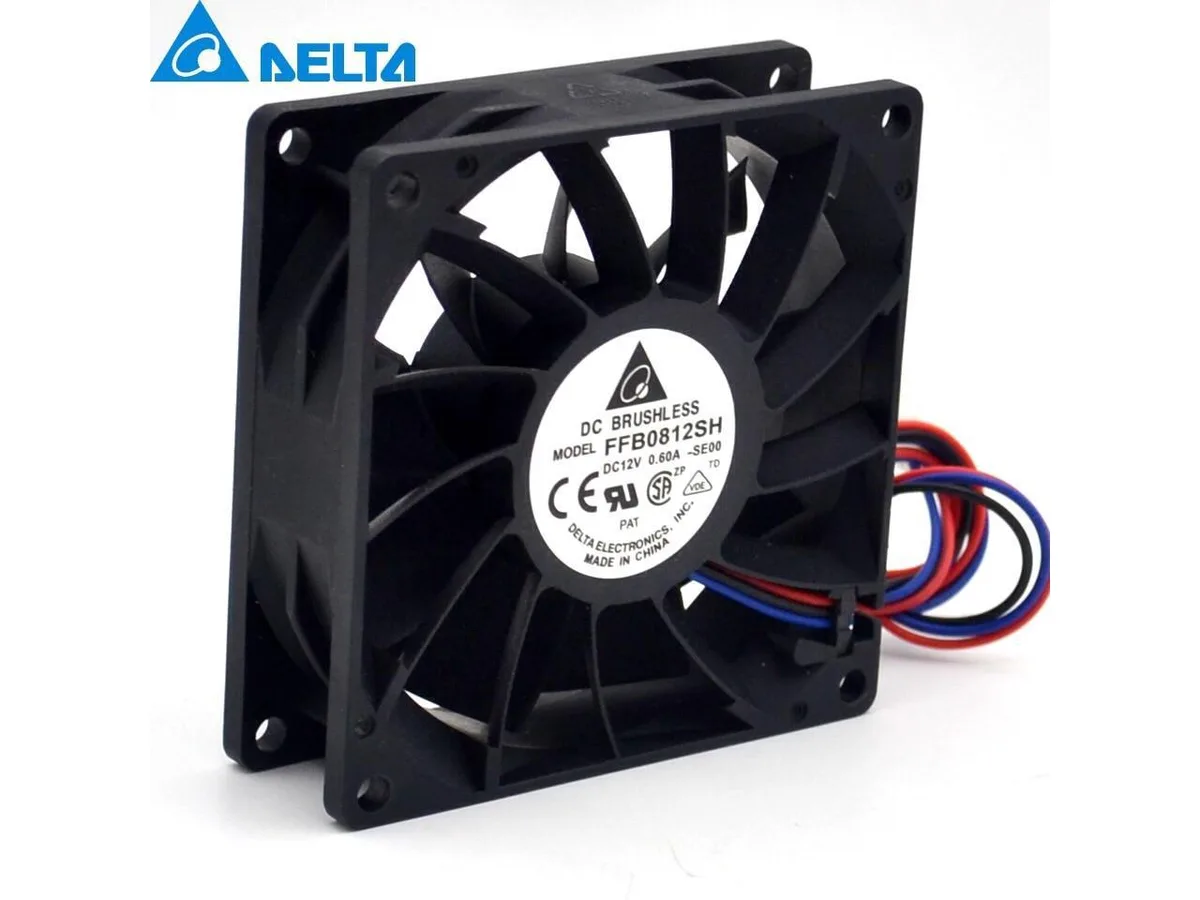 Fans Fans 8025 80mm case fan 12V .6A 25mm — product photo