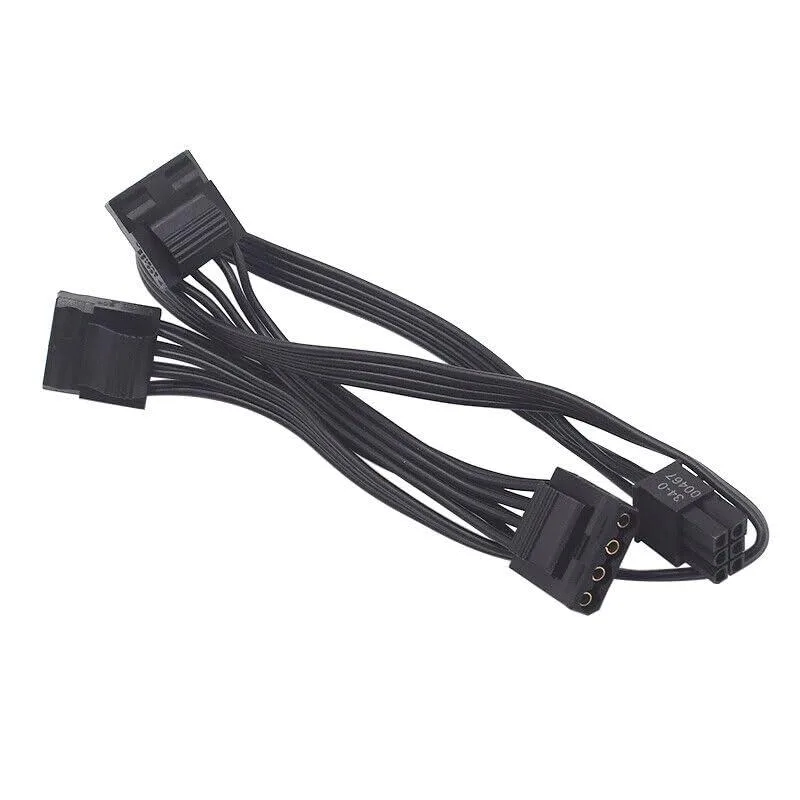 Vszerda Vszerda 6-Pin Male to 3x 4-Pin Molex Female Power Cable 20in — product photo
