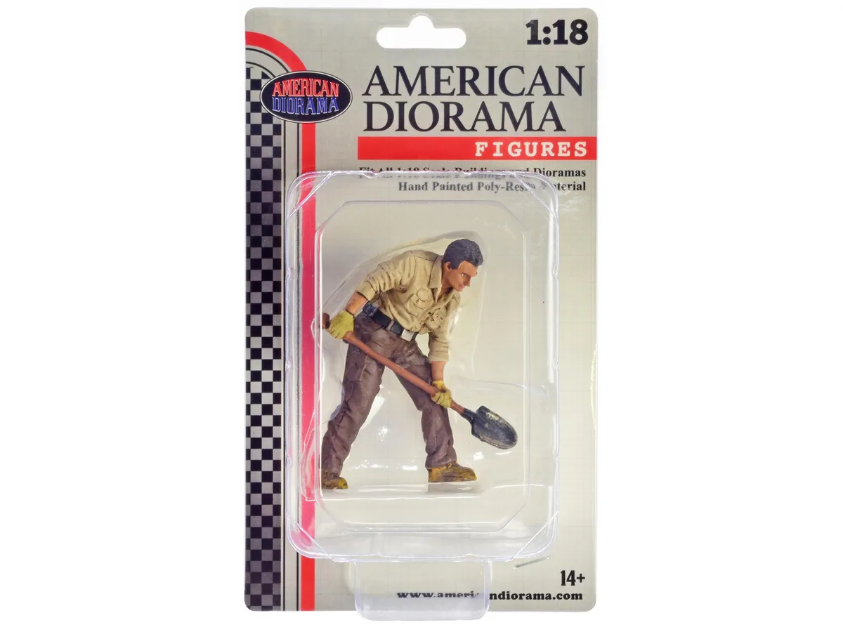 American Diorama American Diorama "4X4 Mechanic" Figure 4 1/18 Scale 3.25 inch hobby collectible — product photo