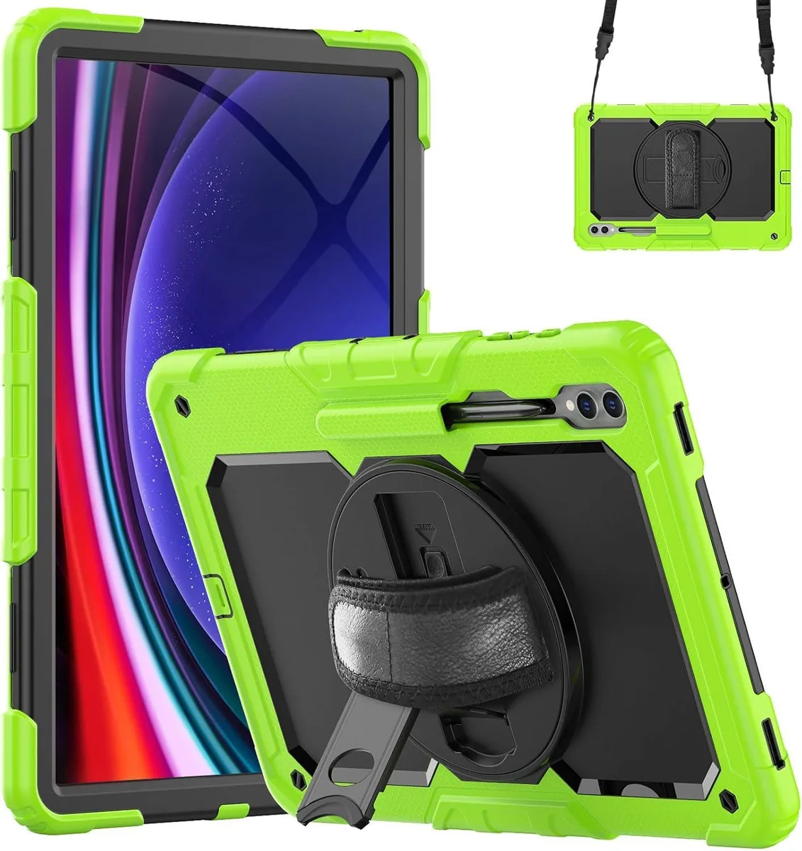 Timoom Timoom Heavy Duty Case for Galaxy Tab S10/S9/S8 Ultra 14.6" Green — product photo