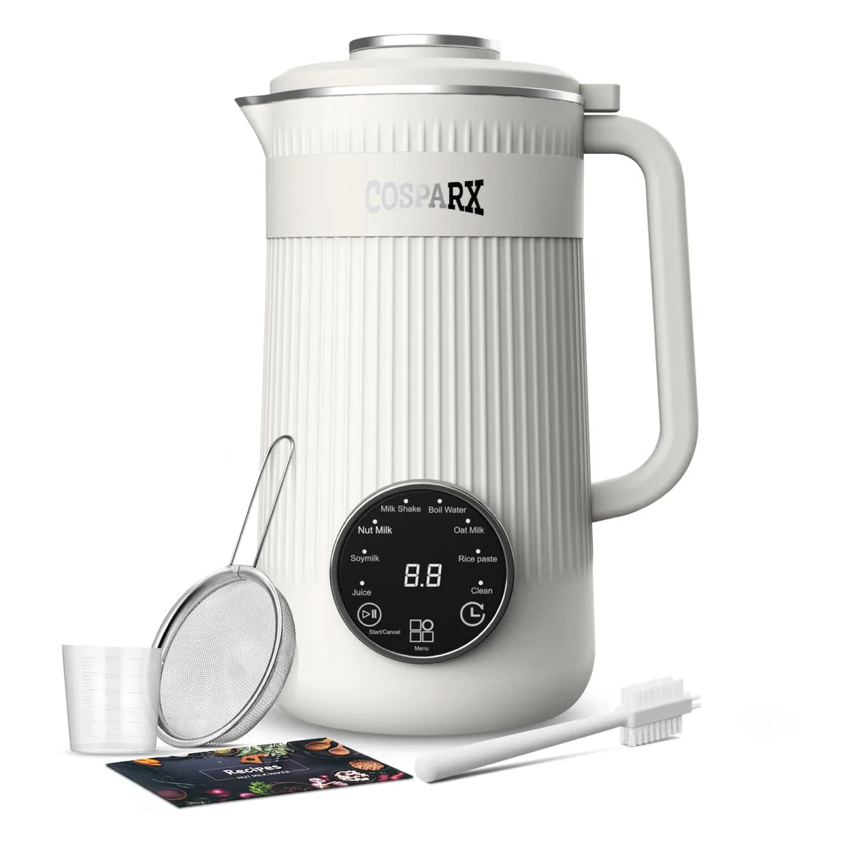  COSPARX 32oz 8-in-1 Nut Milk Maker White — product photo