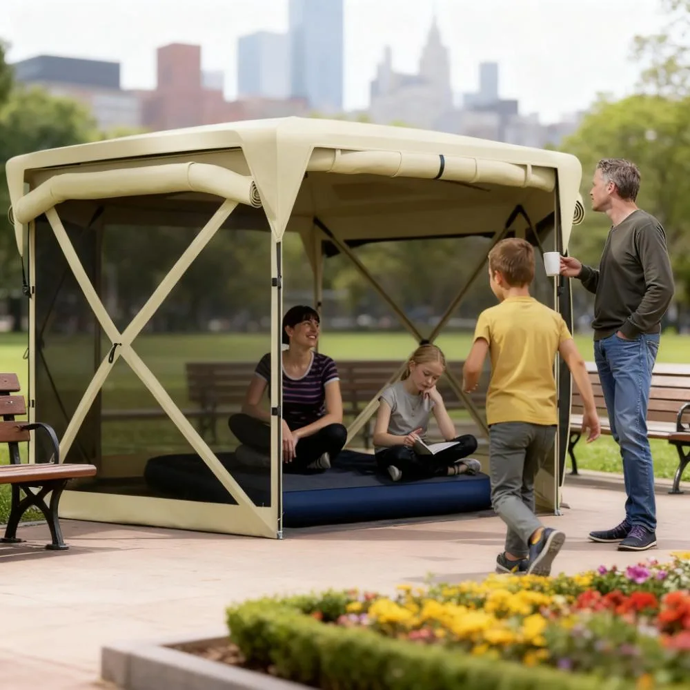 Bullride Bullride 11 x 11ft Pop Up Canopy Removable Roof Beige — product photo