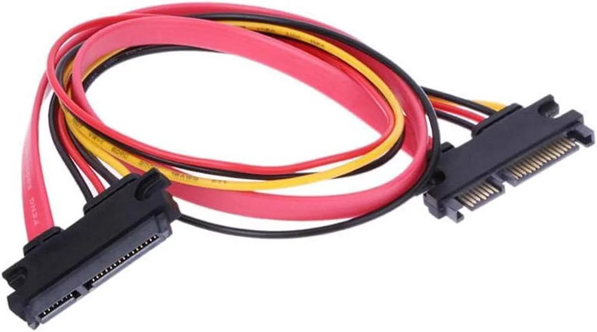 Aomoproing Aomoproing SATA 22Pin Power &amp; Data Combo Extension Cable 1 Foot — product photo