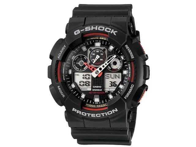 CASIO CASIO GA100-1A4 watch Black 200 m water resistant — product photo