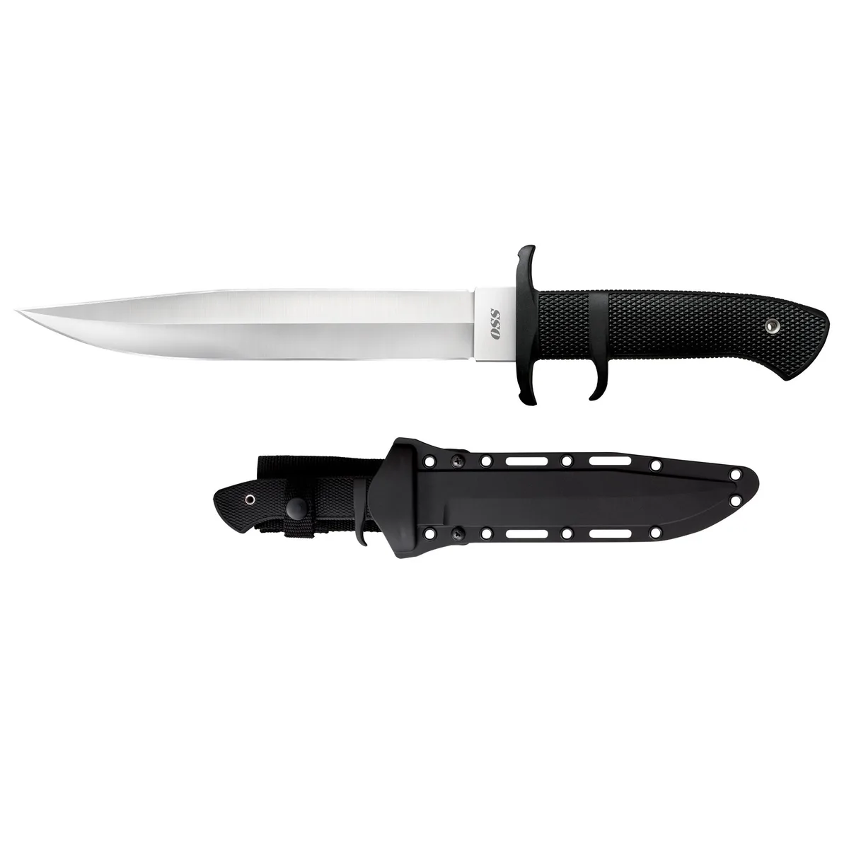 Cold Steel OSS fixed blade 8.25 in plain black Kraton handle