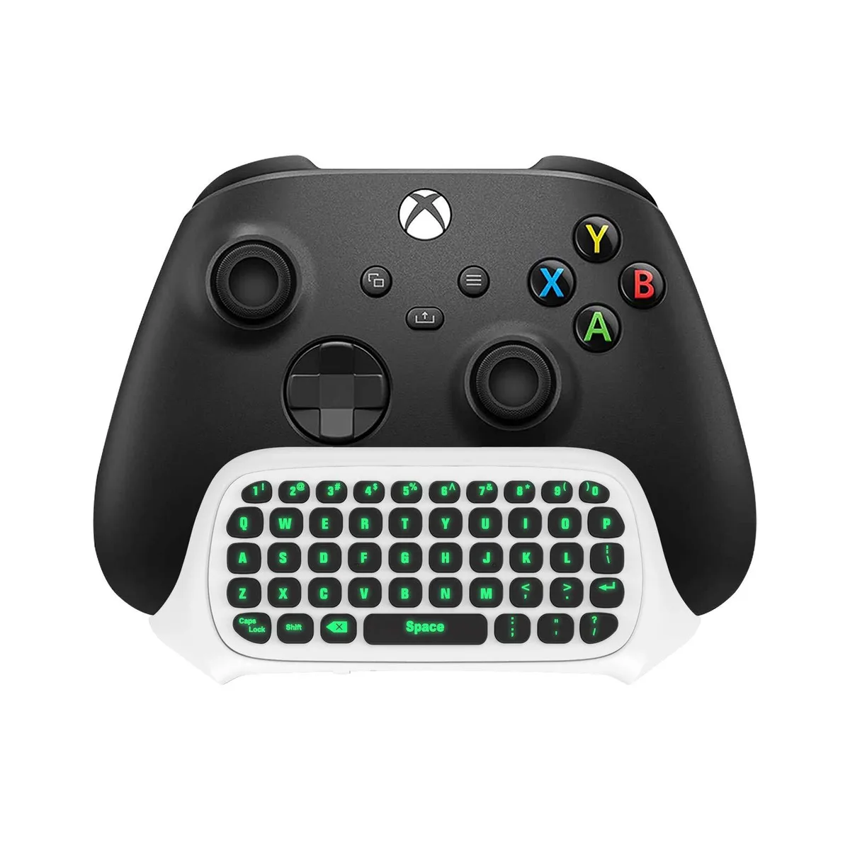 TiMOVO Green Backlight Chatpad for Xbox Controller, White — product photo