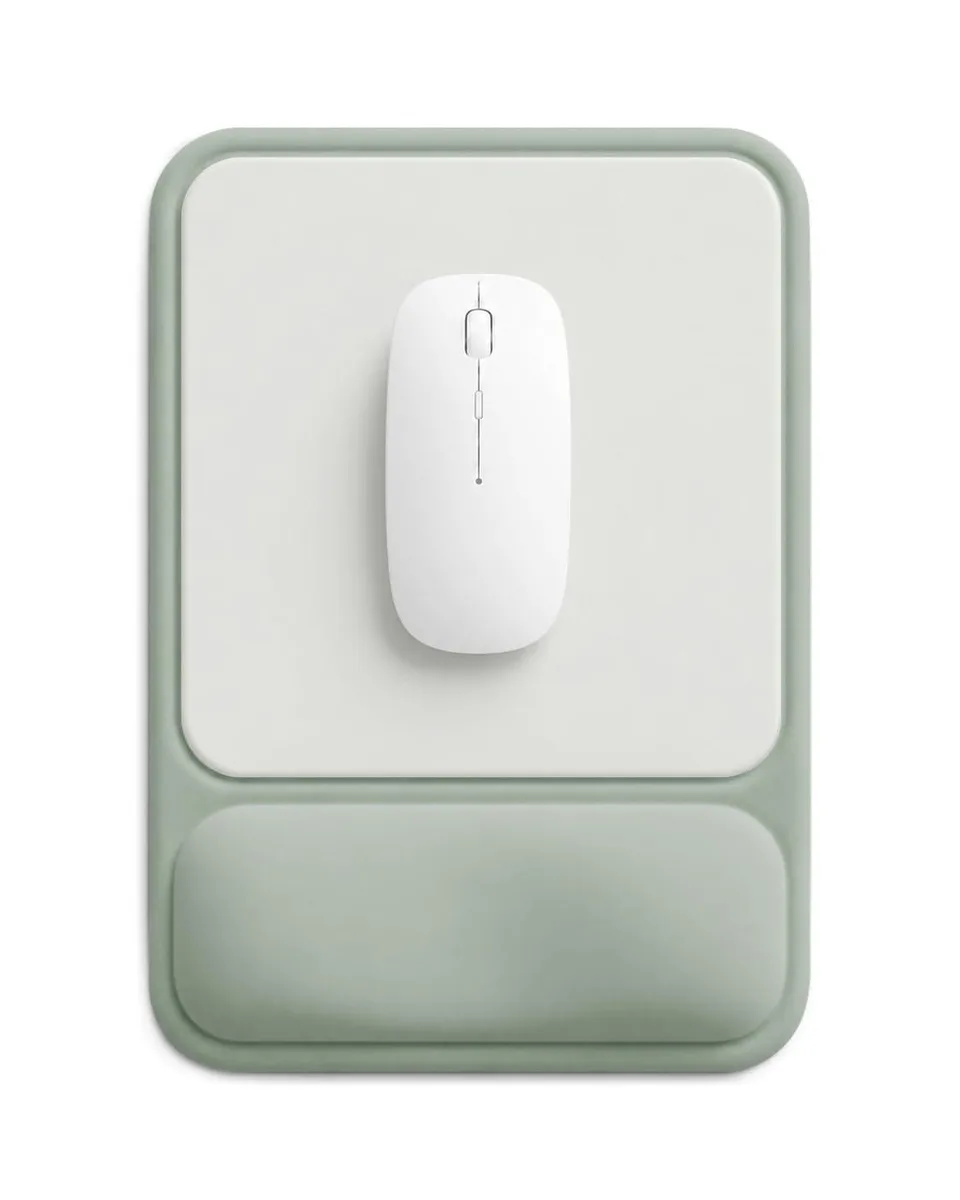  eulps MP600-06 Gel Mouse Pad Sage Green 9.8 x 7.2 in — product photo