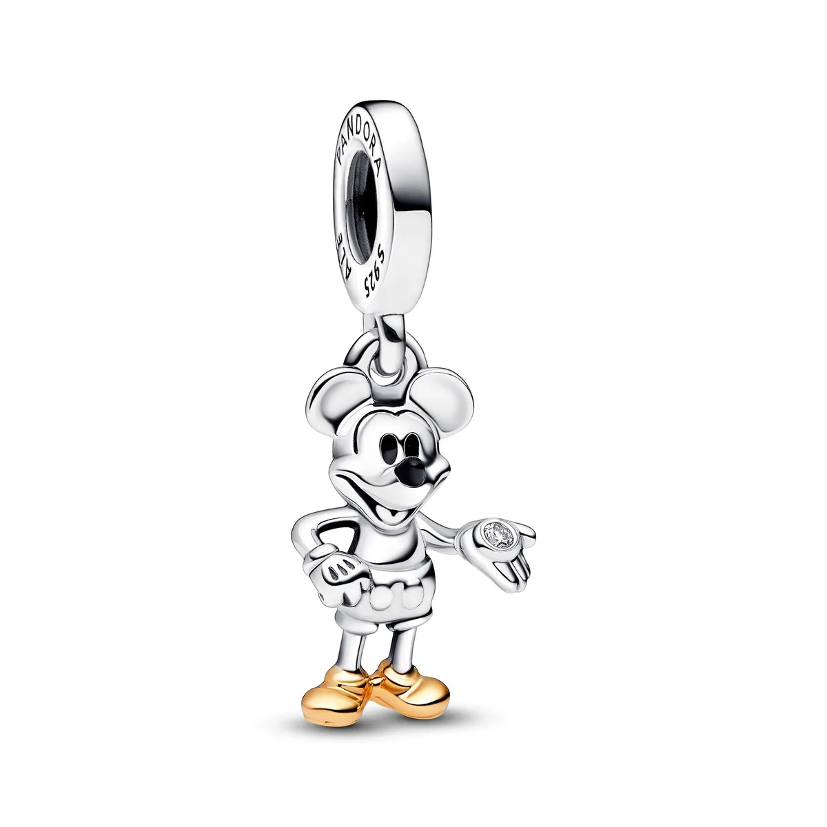 PANDORA PANDORA Disney 100th Mickey Mouse Lab-grown Diamond Dangle Charm — product photo