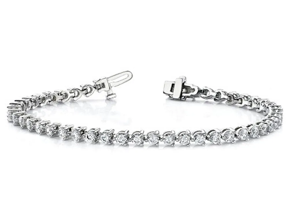 Gem &amp; Harmony Gem &amp; Harmony 2.40 Carat Lab Grown Diamond Tennis Bracelet 14K White Gold 59 Stones — product photo