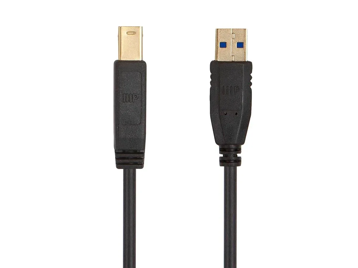 Monoprice Inc. Monoprice 138603 USB 3.0 Type-A to Type-B cable 3.00 ft black — product photo