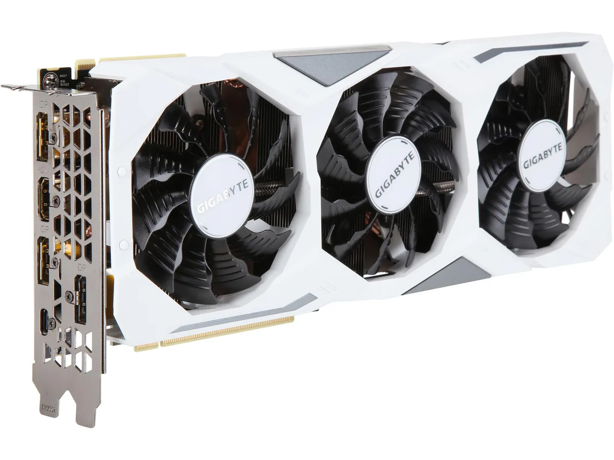 GIGABYTE GIGABYTE GeForce RTX 2080 WHITE graphics card — product photo