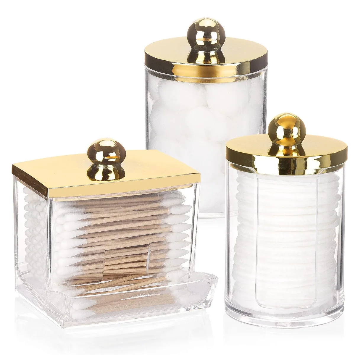  Tbestmax Qtips Holder ZYX-1Leak+1Qtip1S-Gold 3 Pack 27 oz — product photo