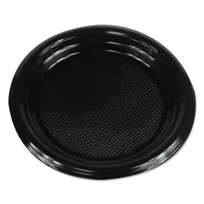 Boardwalk Boardwalk PLTHIPS6BL 6.00" Black Plate 1000 Carton — product photo