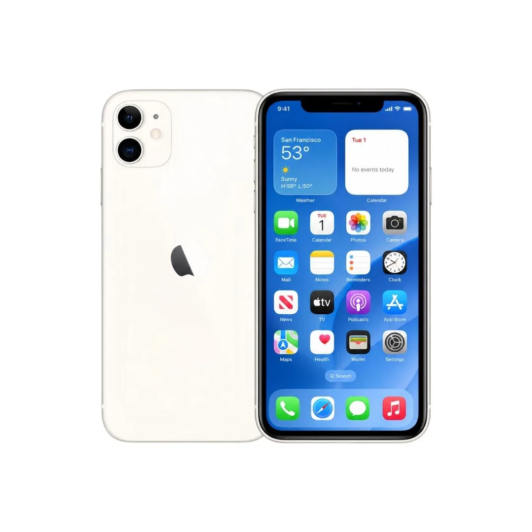 Apple Apple iPhone 11 64GB White Unlocked 6.1" 1792x828 A13 Bionic 12MP New — product photo