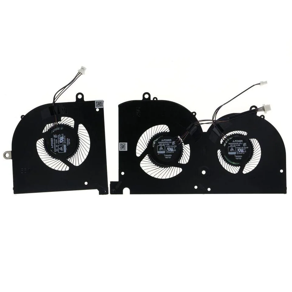 Replacement CPU GPU cooling fan for MSI GS75 Stealth P75 Creator laptops
