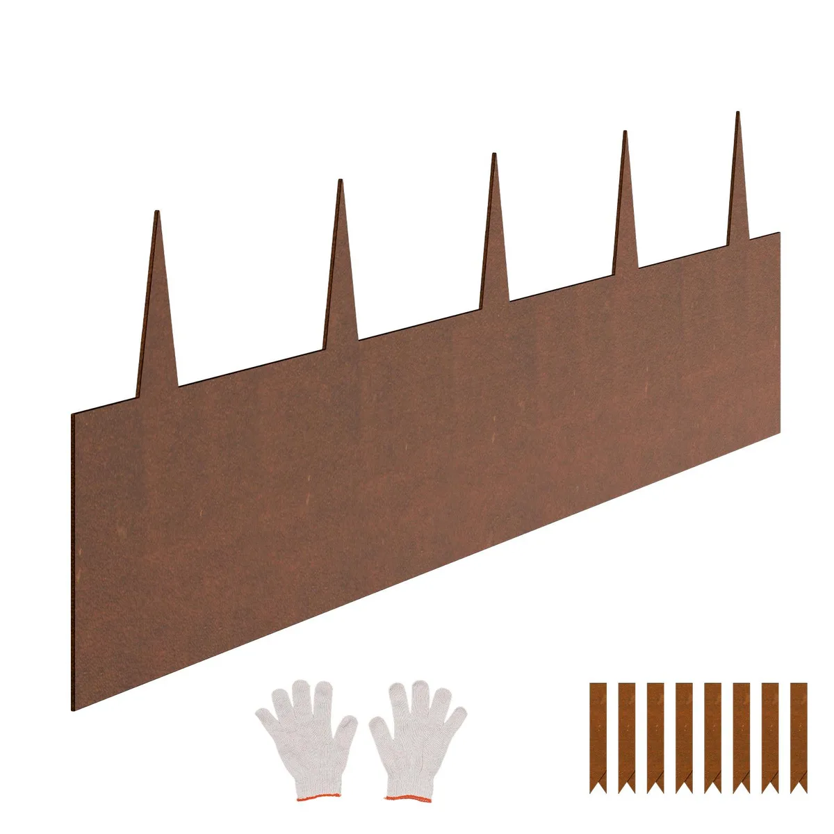 VEVOR VEVOR Steel Landscape Edging 6 Pack 40 x 8 in Pre-Rust Weathering Steel — product photo