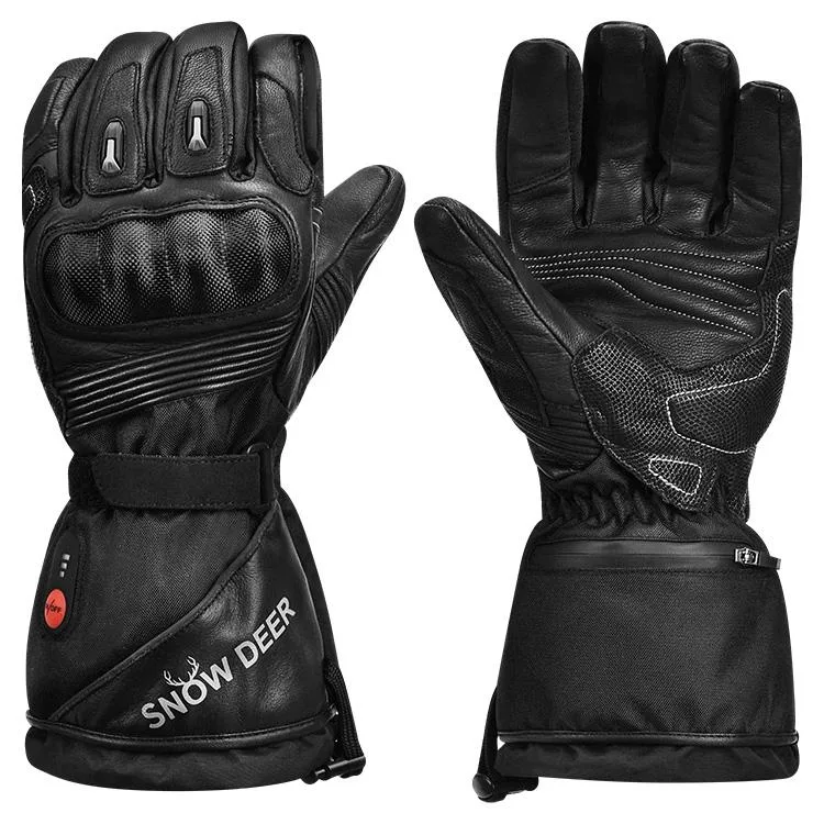 QGeeM QGeeM Heated Motorcycle Gloves 7.4V 2200mAh X-Large Black — product photo