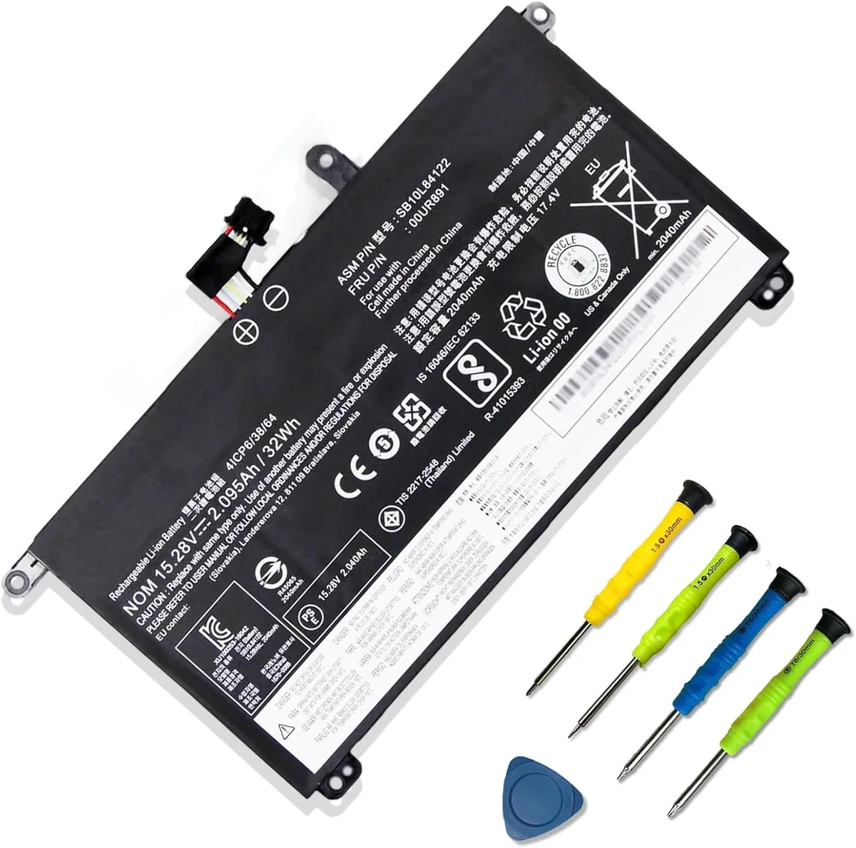 PISKEKAT PISKEKAT 00UR891 laptop battery 32Wh 15.28V 2095mAh — product photo