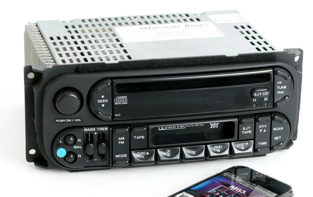 1 Factory Radio 1 Factory Radio P05091605AC RAZ Receiver AM FM CD Cassette Bluetooth — product photo