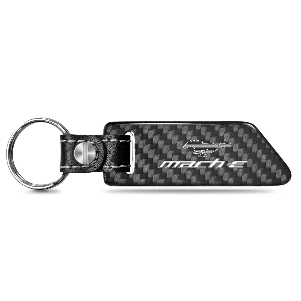 iPick Image, LLC iPick Image, LLC Ford Mustang Mach-E Real Carbon Fiber Key Chain — product photo