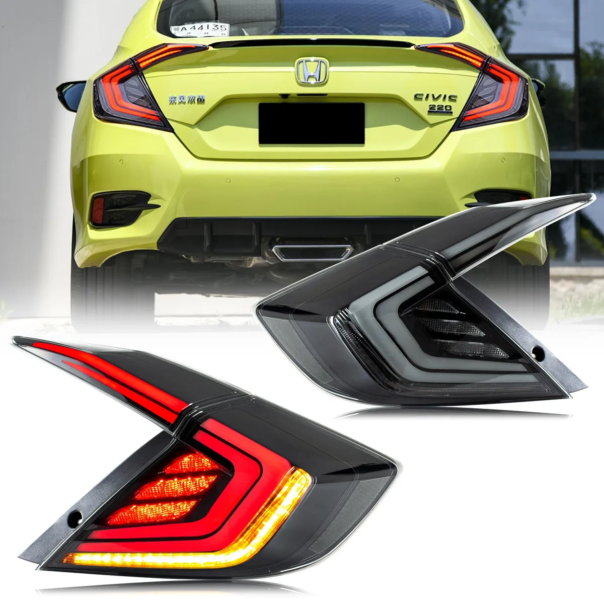 inginuity time inginuity time WD-0276C-CW-BLUE automotive specialty lighting set of 2 blue sequential turn signal 12-24V — product photo