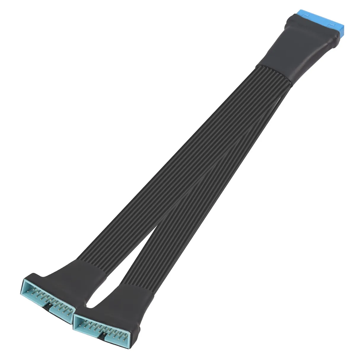 BUCIER BUCIER USB 3.0 Header Extension Cable 19/20 Pin 1 to 2 Y Splitter 30cm — product photo