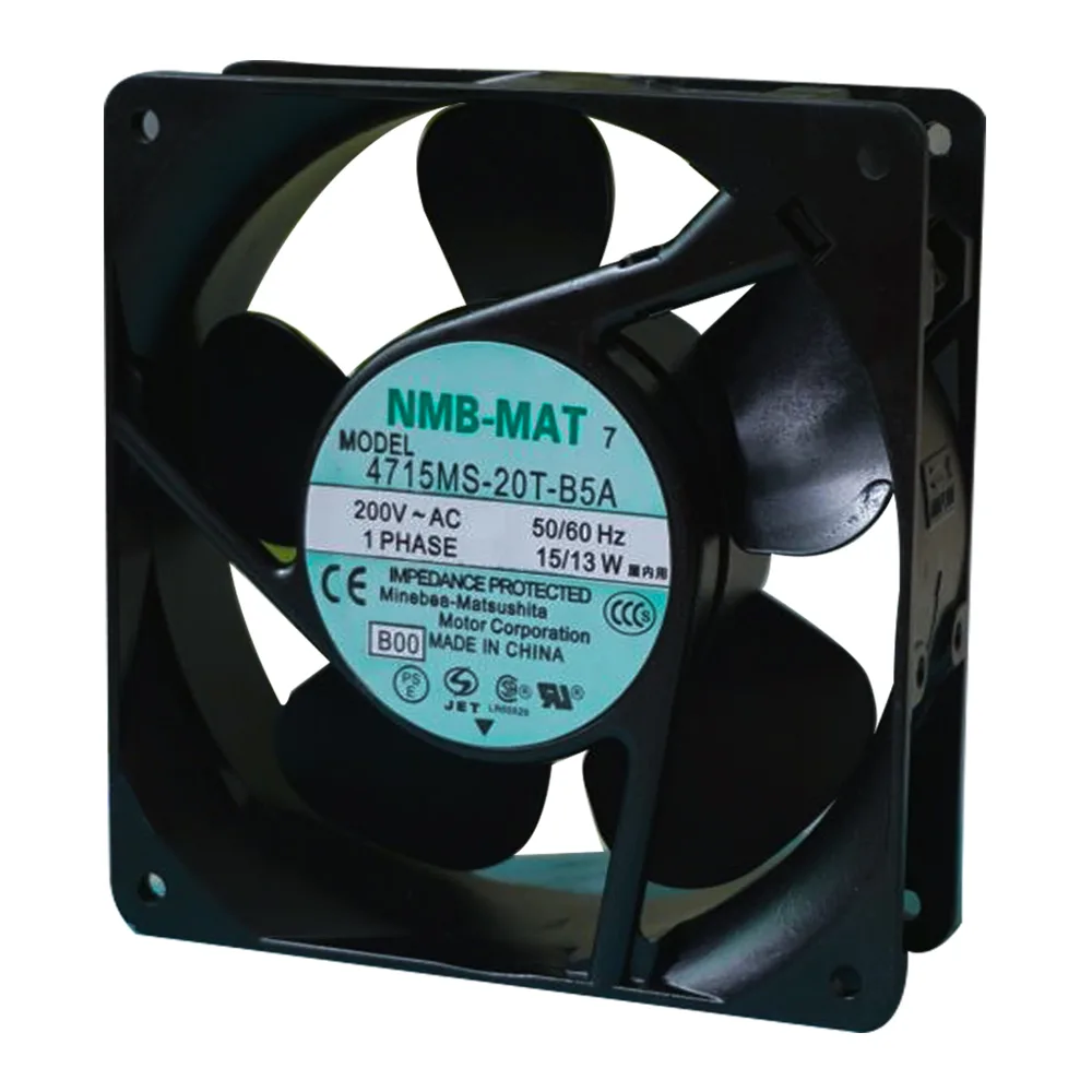 Fans Fans 4715MS-20T-B5A 119mm 38mm 200VAC 102.0 CFM ball bearing case fan — product photo
