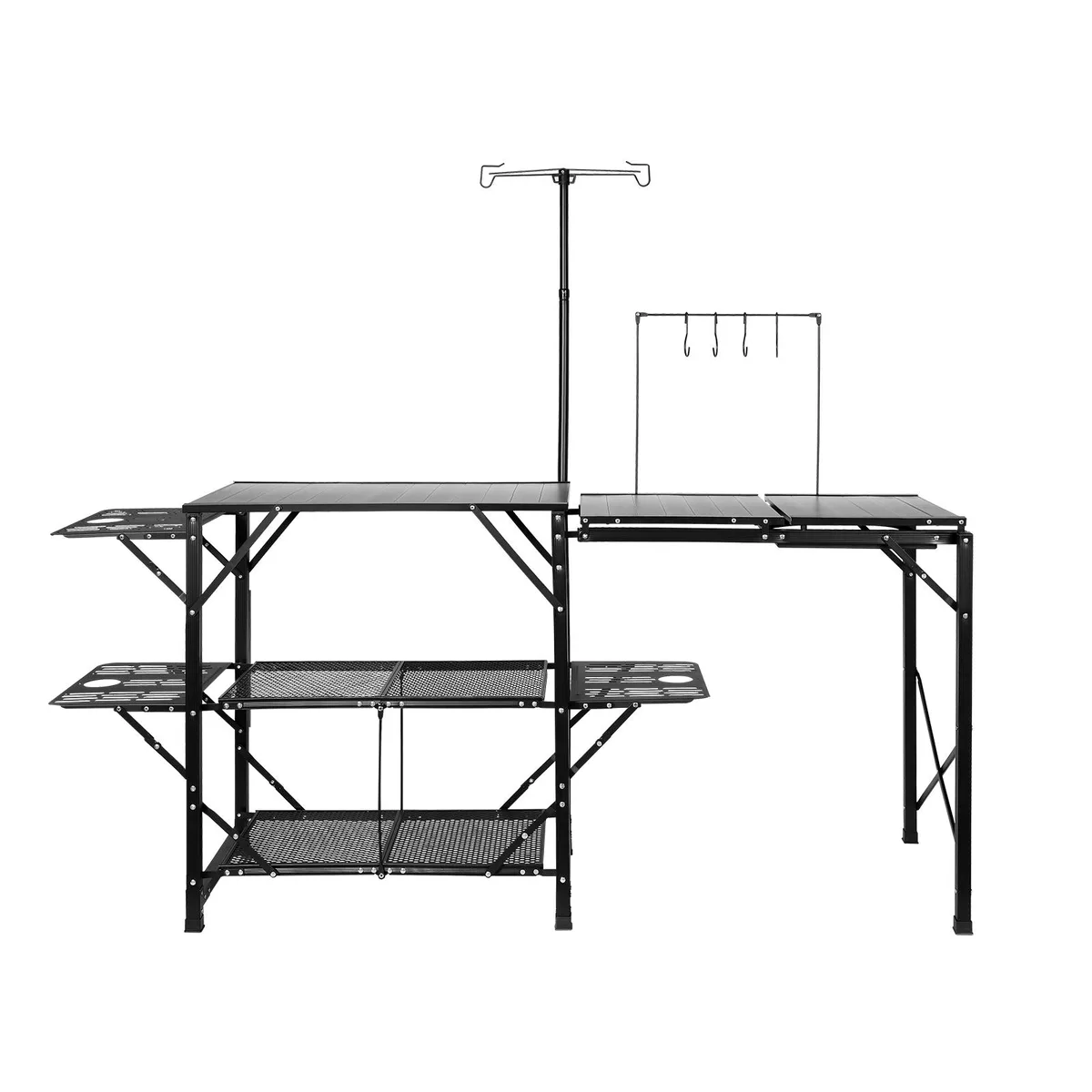 VEVOR VEVOR Camping Kitchen Table 68.5" 3 Side Tables 2 Shelves Detachable Sink — product photo