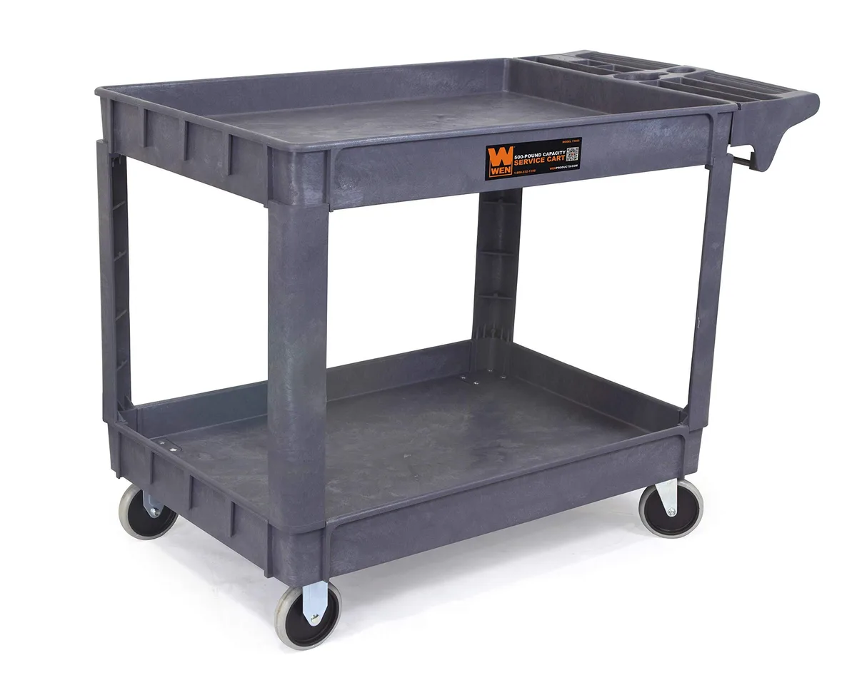 Xstamper 73004 500-Pound Utility Cart 46 x 25.5 in 2 Shelves — product photo