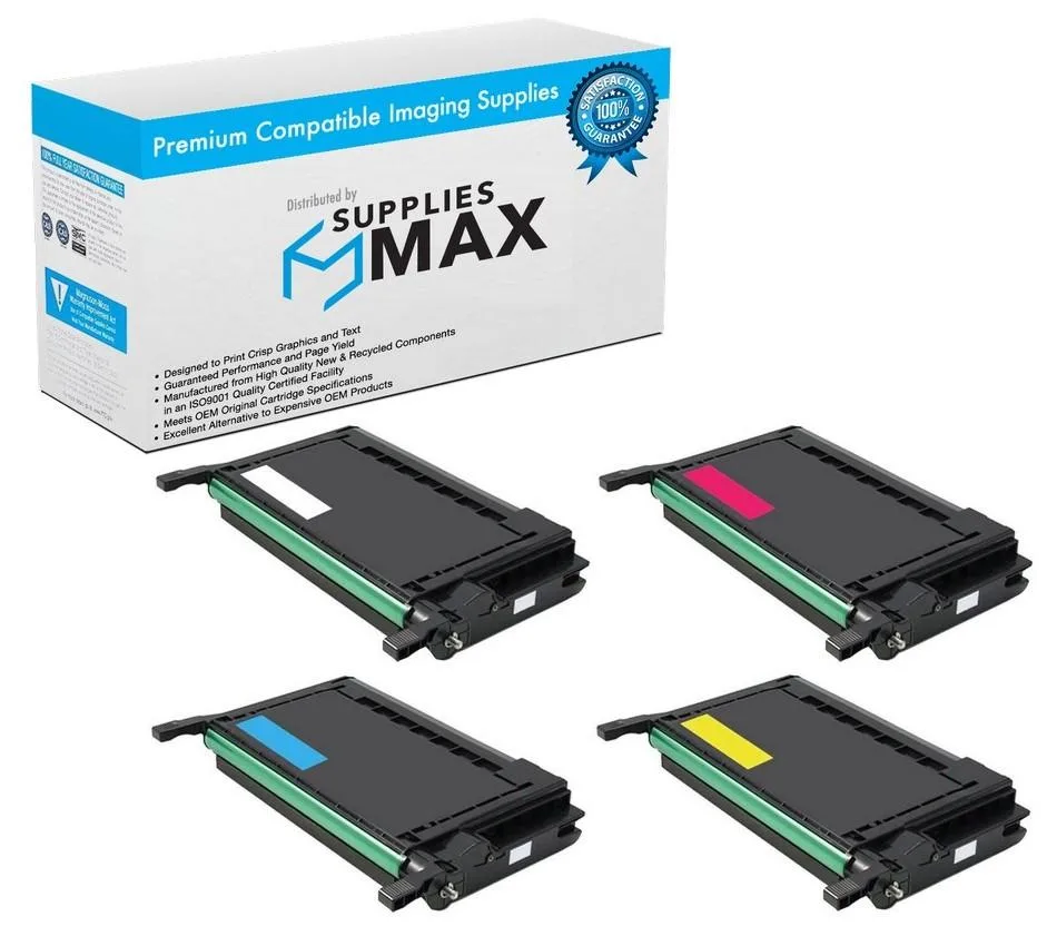 SuppliesMax SuppliesMax CLT-P600C Toner Cartridge Combo Pack (BK/C/M/Y) 4000 Pages — product photo