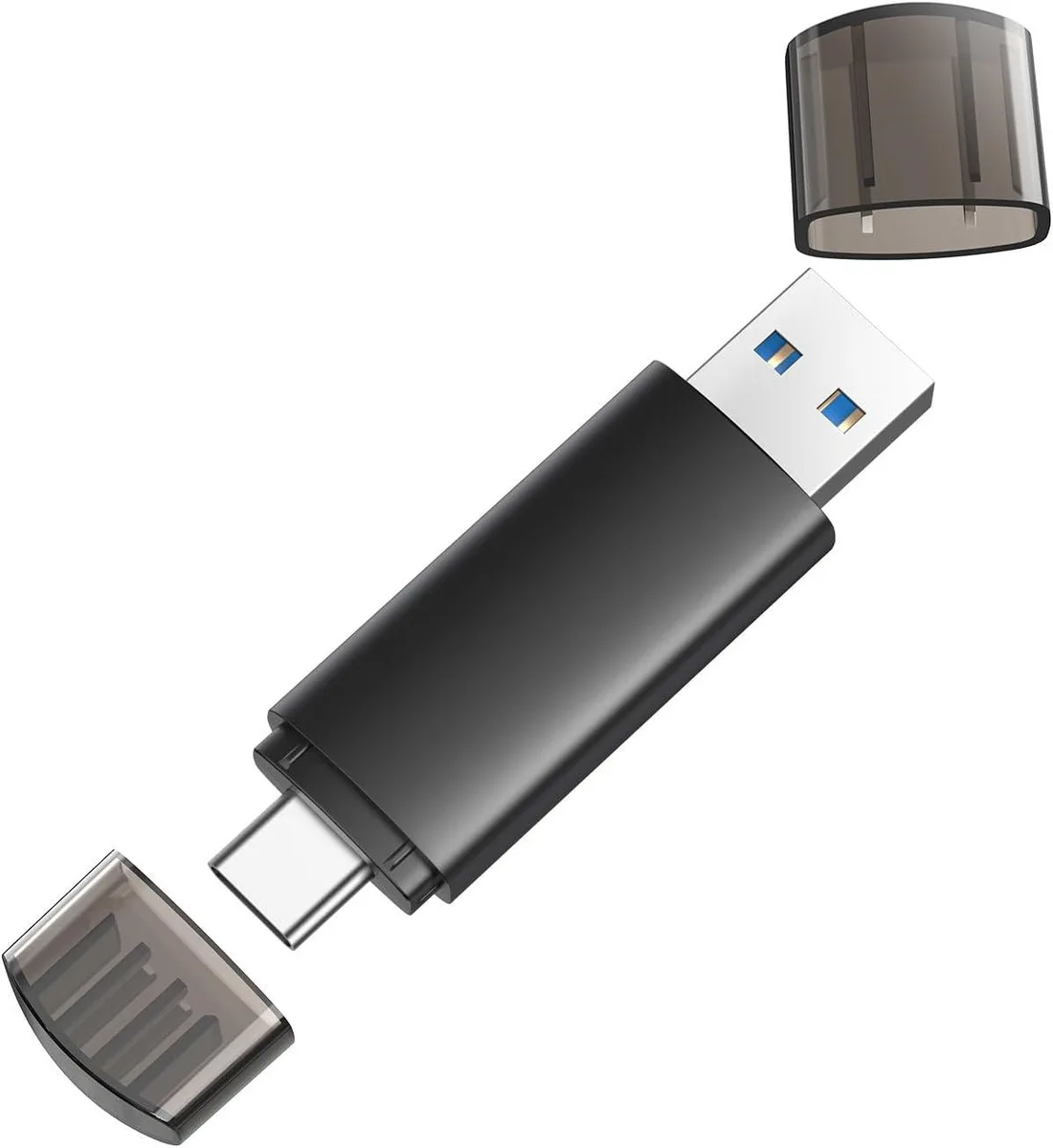 FLEANE FLEANE 128GB USB-C USB-A OTG Adapter Black — product photo