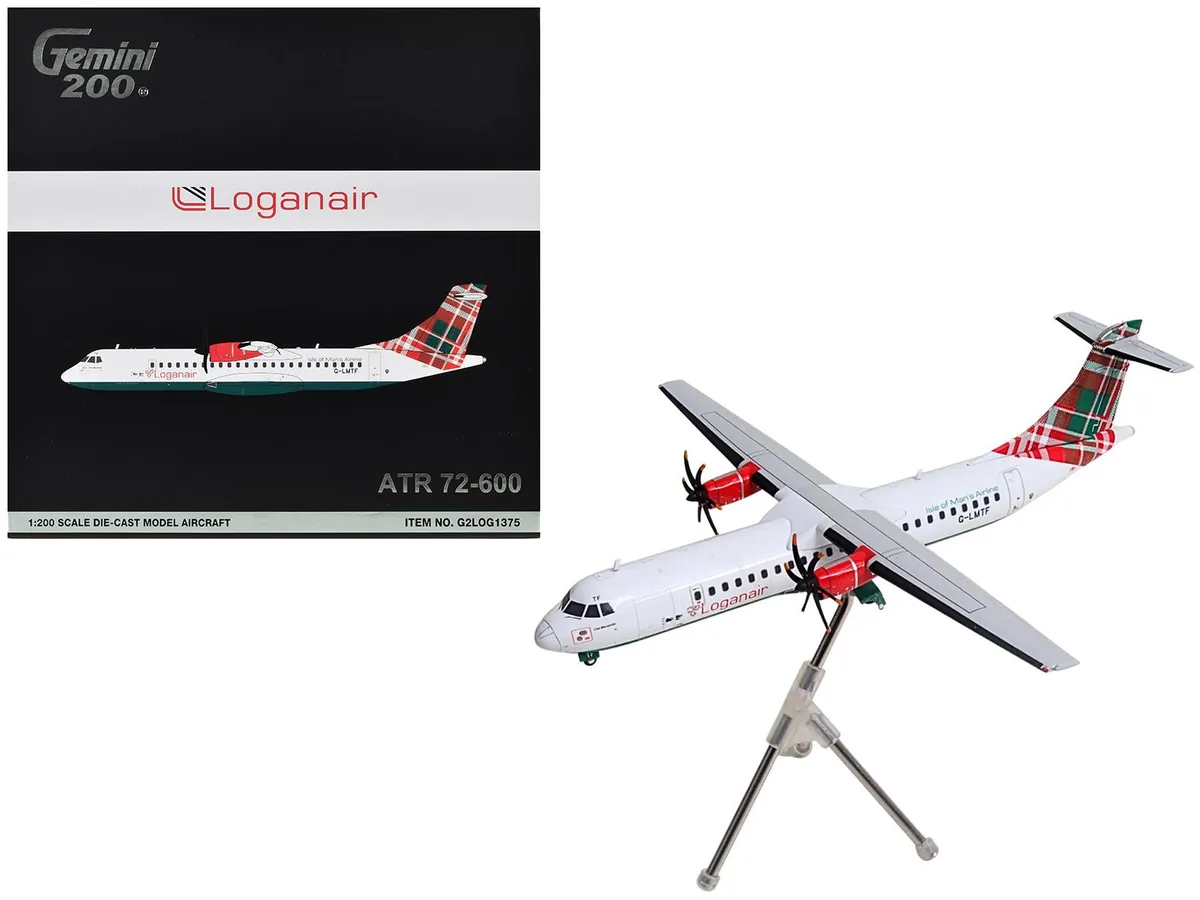 GeminiJets GeminiJets ATR 72-600 Loganair 1/200 Diecast Hobby Collectible — product photo