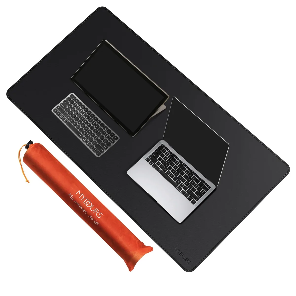 Mydours Mydours 43 x 24 inch Extra Large Desk Pad 2 in 1 accessory — product photo