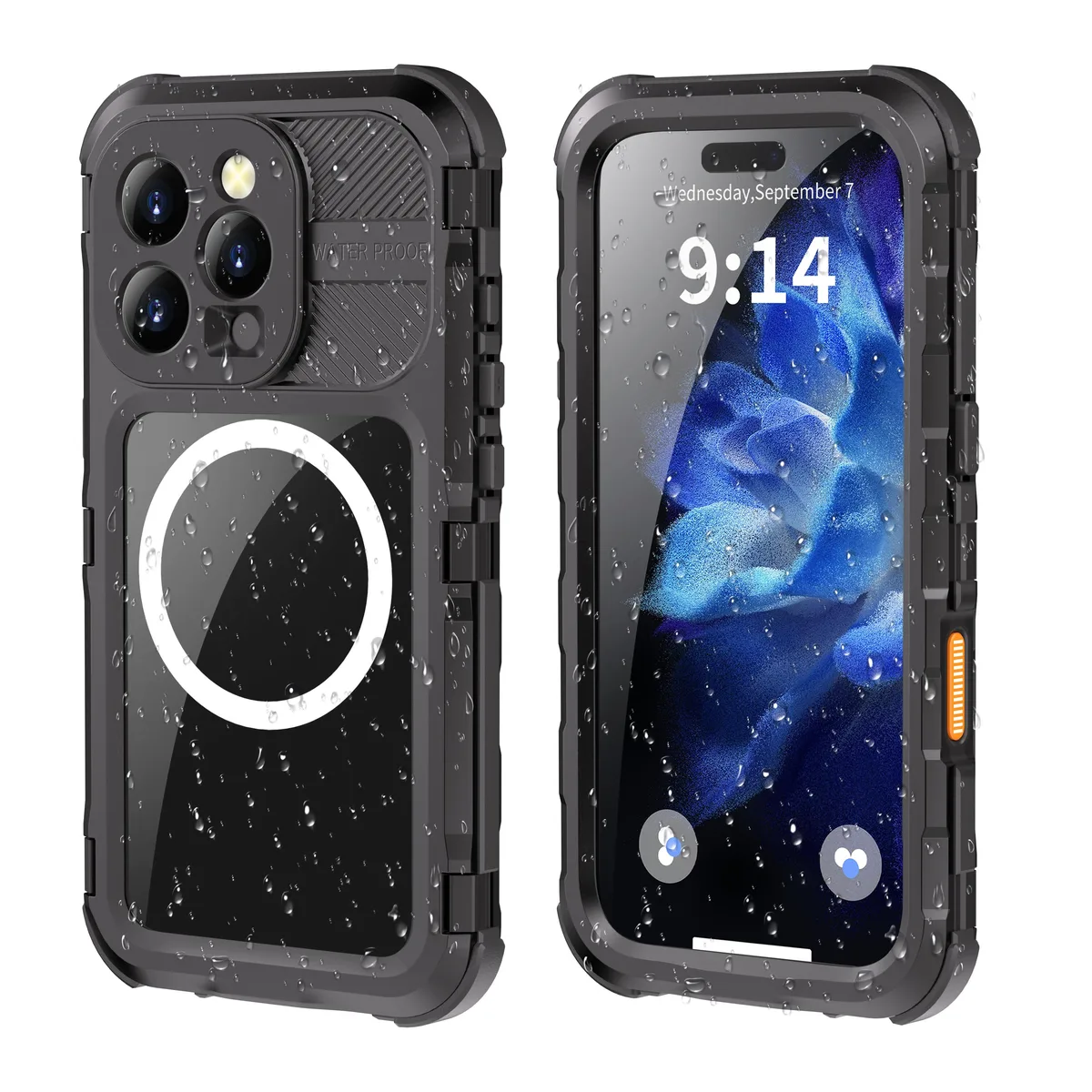 BONAEVER BONAEVER iPhone 16 Pro 6.3 inch Waterproof Case IP68 Black — product photo