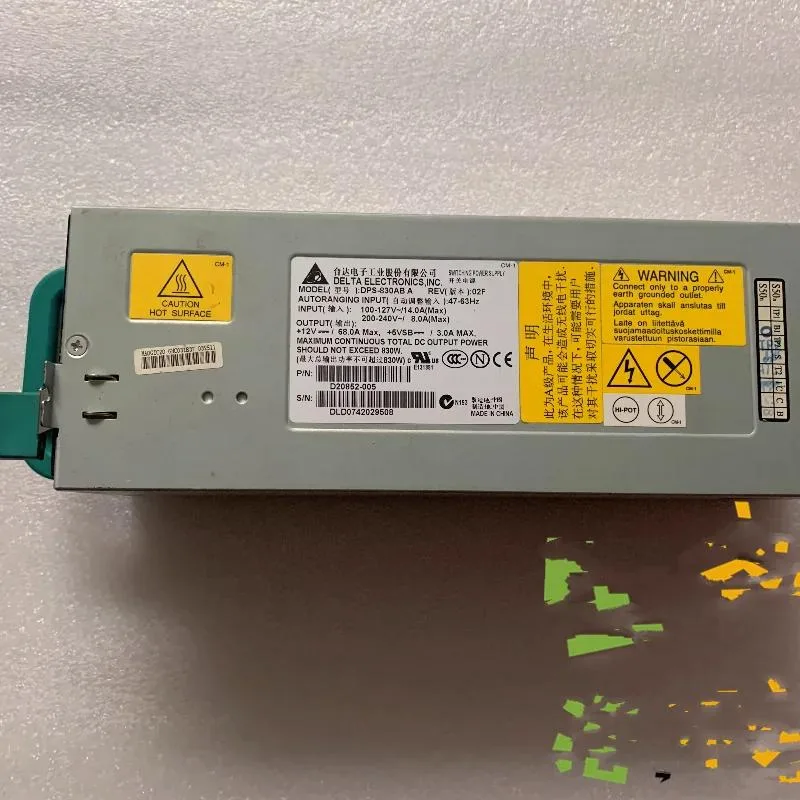 Supersuperuncle Supersuperuncle Delta DPS-830AB A 830W Server Redundant Power Module D20852-005 — product photo