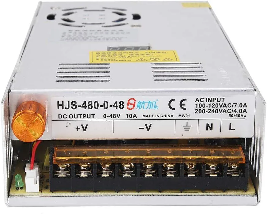 BFKK BFKK Adjustable DC Power Converter AC 110-220V to DC 0-48V 480W Digital Display Cooling Fan — product photo
