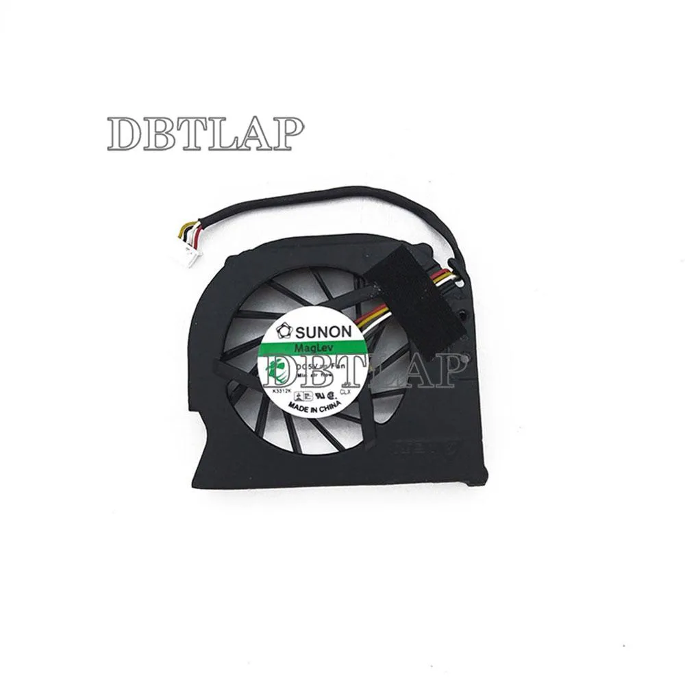 Small black laptop cooling fan with plastic housing and wire connector