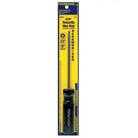 Eazypower Corp Eazypower Corp 86254 Tamper Resistant Hex Screwdriver 5/32 in hand screwdriver — product photo