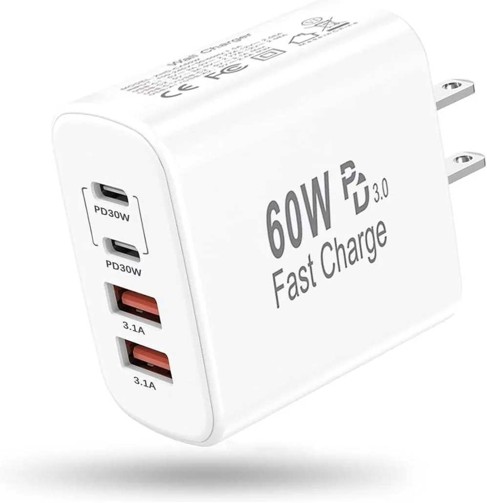 ONITOON ONITOON 60W 4-Port USB-C PD/QC 3.0 Wall Charger — product photo
