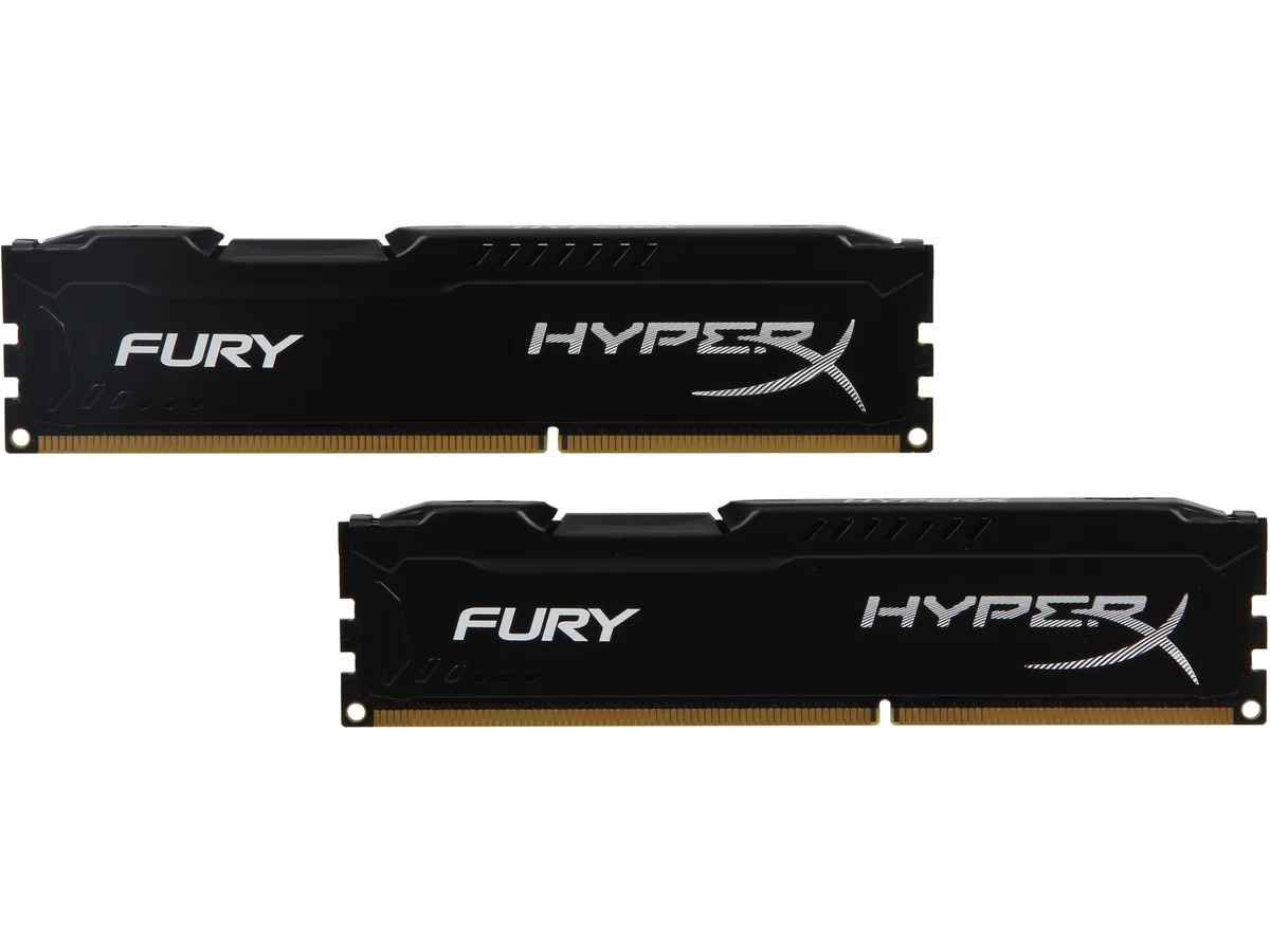 HyperX HyperX FURY HX313C9FBK2/8 8GB (2×4GB) DDR3 1333 CL9 desktop RAM — product photo