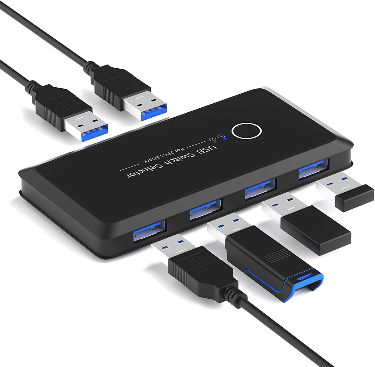 BONAEVER BONAEVER USB 3.0 Switch Selector KVM Switch 2 PC 4 Port — product photo